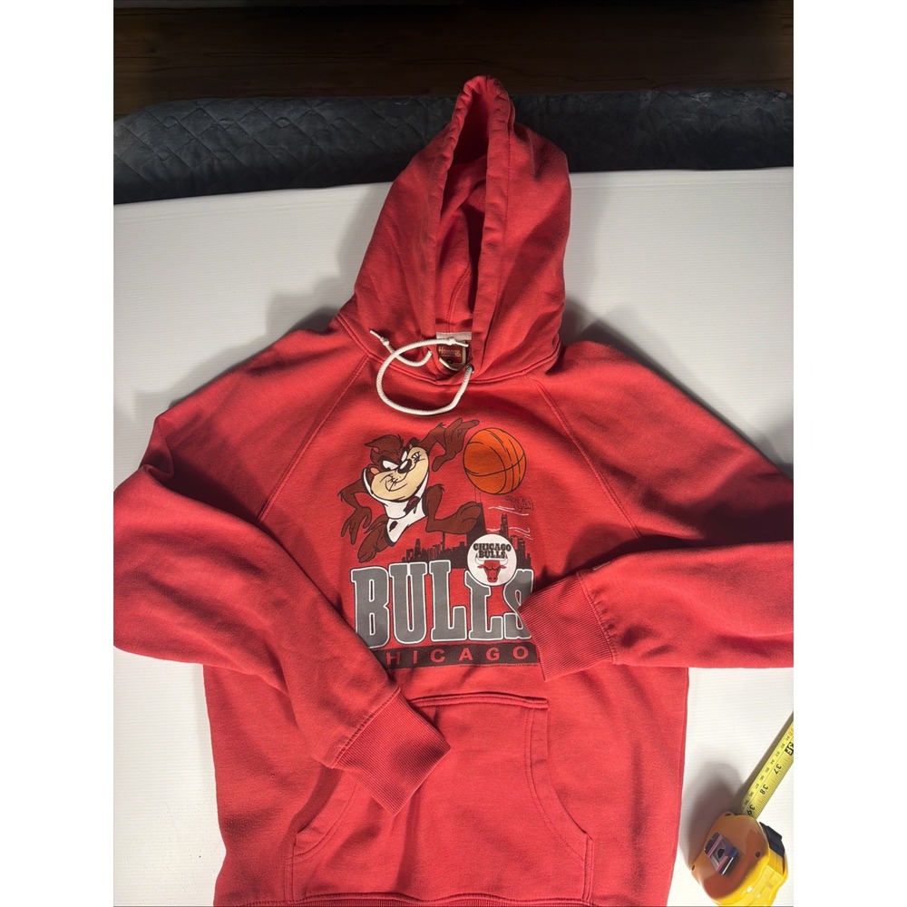 HOMAGE x Space Jam Chicago Bulls Taz Graphic Hoodie Red Men's Med